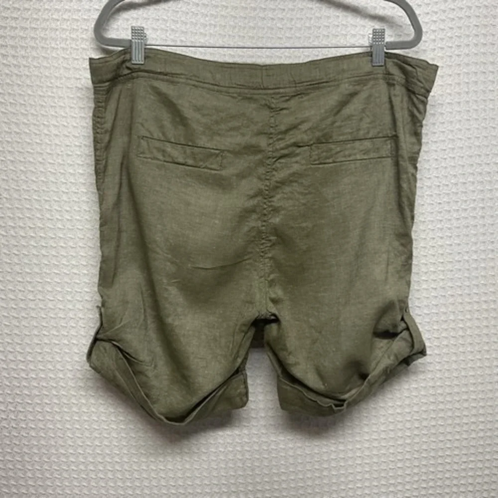 By Malene Birger Olive High Waisted Tie Belt Button Cargo‎ Shorts Women 38 China